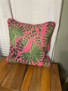CXL By Christian Lacroix Fuchsia Palmette 22" Square Pillow